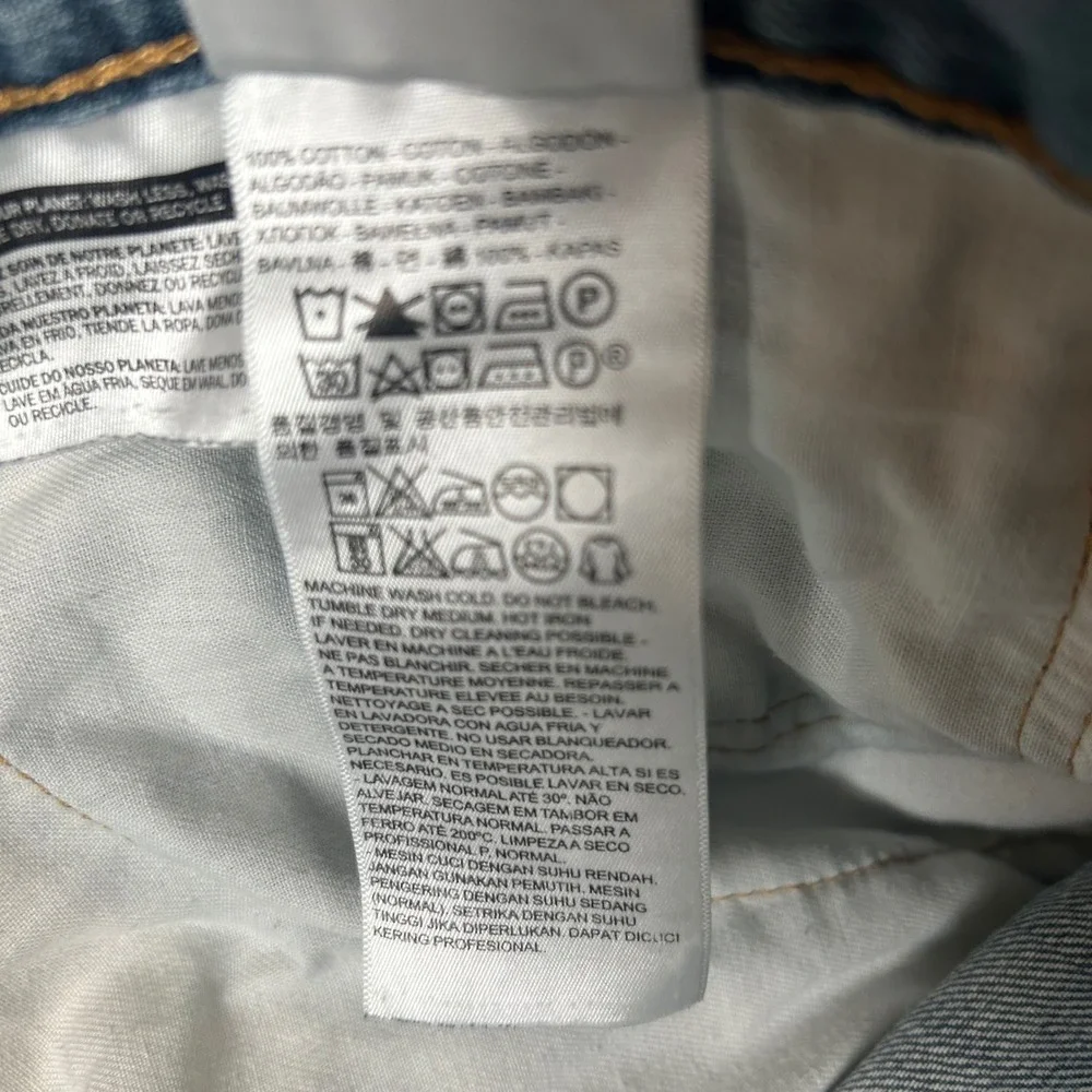 Levis 559‎ Relaxed Straight Jeans Mens 44x30 Blue Denim 01559-0733